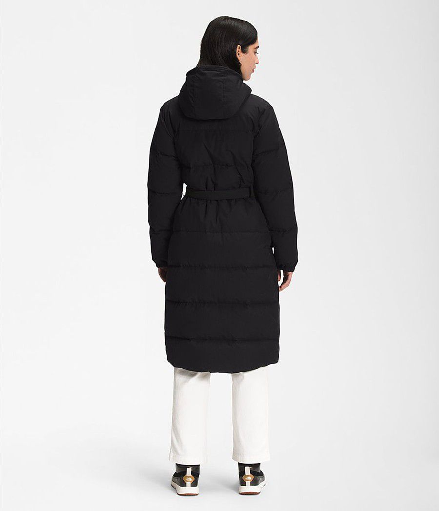 Dámské Péřové Bundy The North Face Sierra Long Černé | PYGAKHX-59