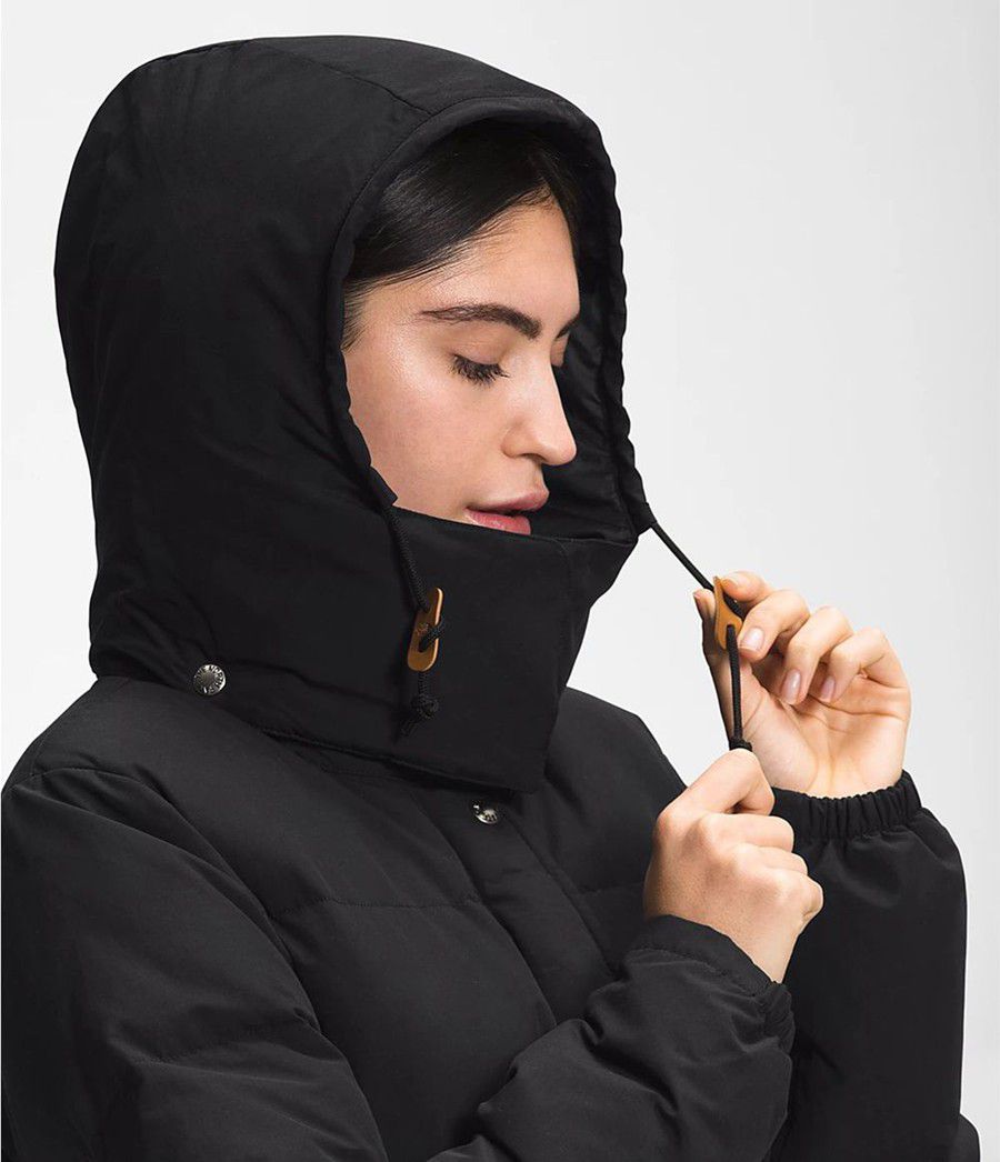 Dámské Péřové Bundy The North Face Sierra Long Černé | PYGAKHX-59