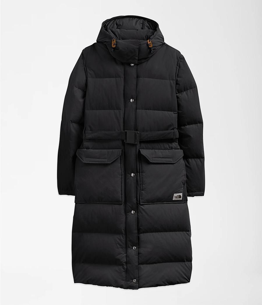 Dámské Péřové Bundy The North Face Sierra Long Černé | PYGAKHX-59