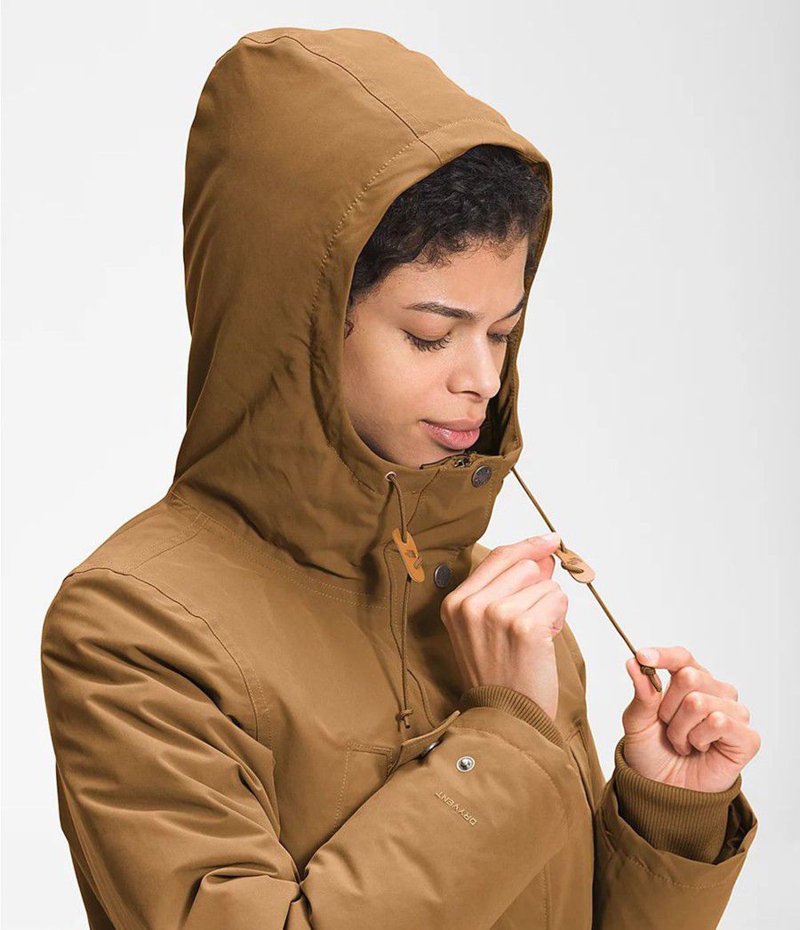 Dámské Péřové Bundy The North Face Snow Hnědé | XRNILPD-09