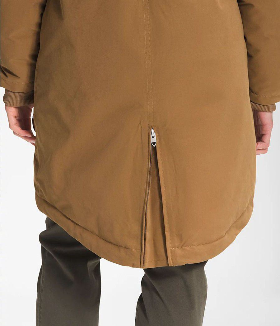 Dámské Péřové Bundy The North Face Snow Hnědé | XRNILPD-09