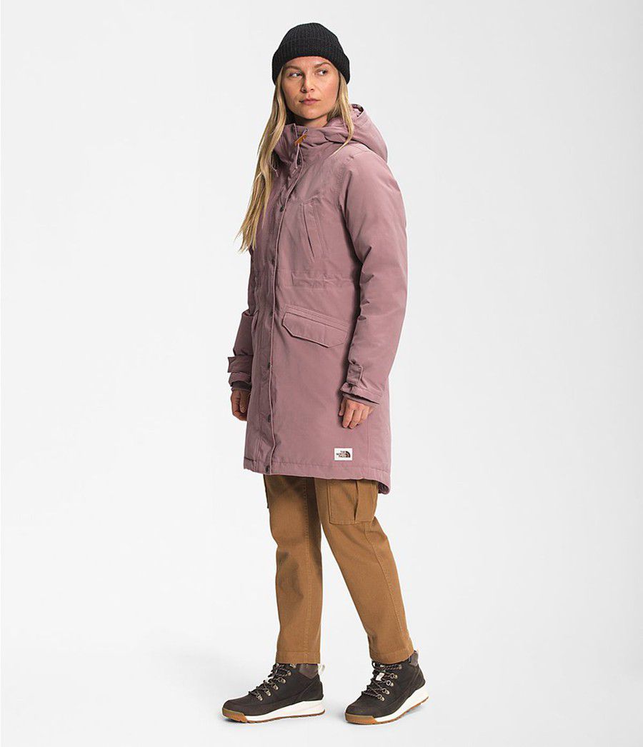 Dámské Péřové Bundy The North Face Snow Světle Fialové | VZEBHOY-20