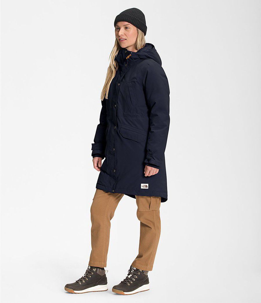 Dámské Péřové Bundy The North Face Snow Tmavě Blankyt | IPWLCDS-48