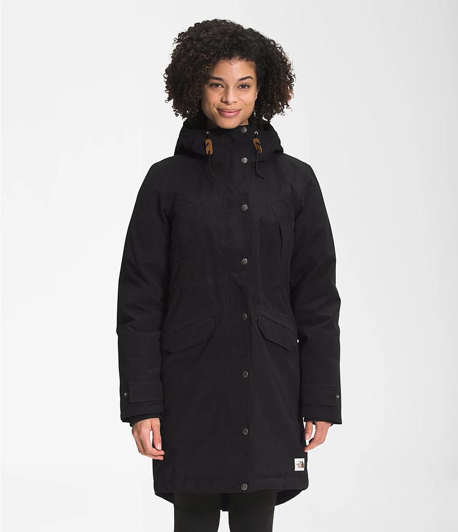 Dámské Péřové Bundy The North Face Snow Černé | AUEVIRD-67