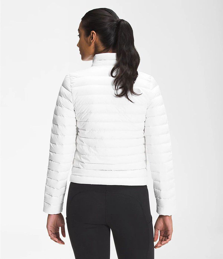 Dámské Péřové Bundy The North Face Stretch Seasonal Bílé | WEHUOXI-80