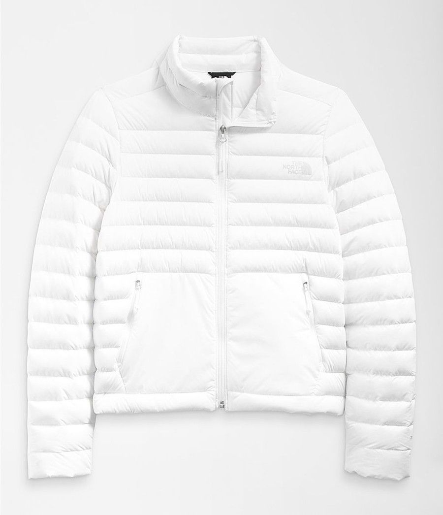 Dámské Péřové Bundy The North Face Stretch Seasonal Bílé | WEHUOXI-80