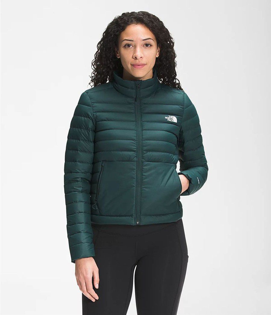 Dámské Péřové Bundy The North Face Stretch Seasonal Tmavě Zelene | NKZMQHU-41