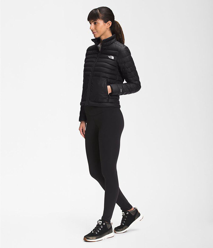 Dámské Péřové Bundy The North Face Stretch Seasonal Černé | NEXGDAH-48