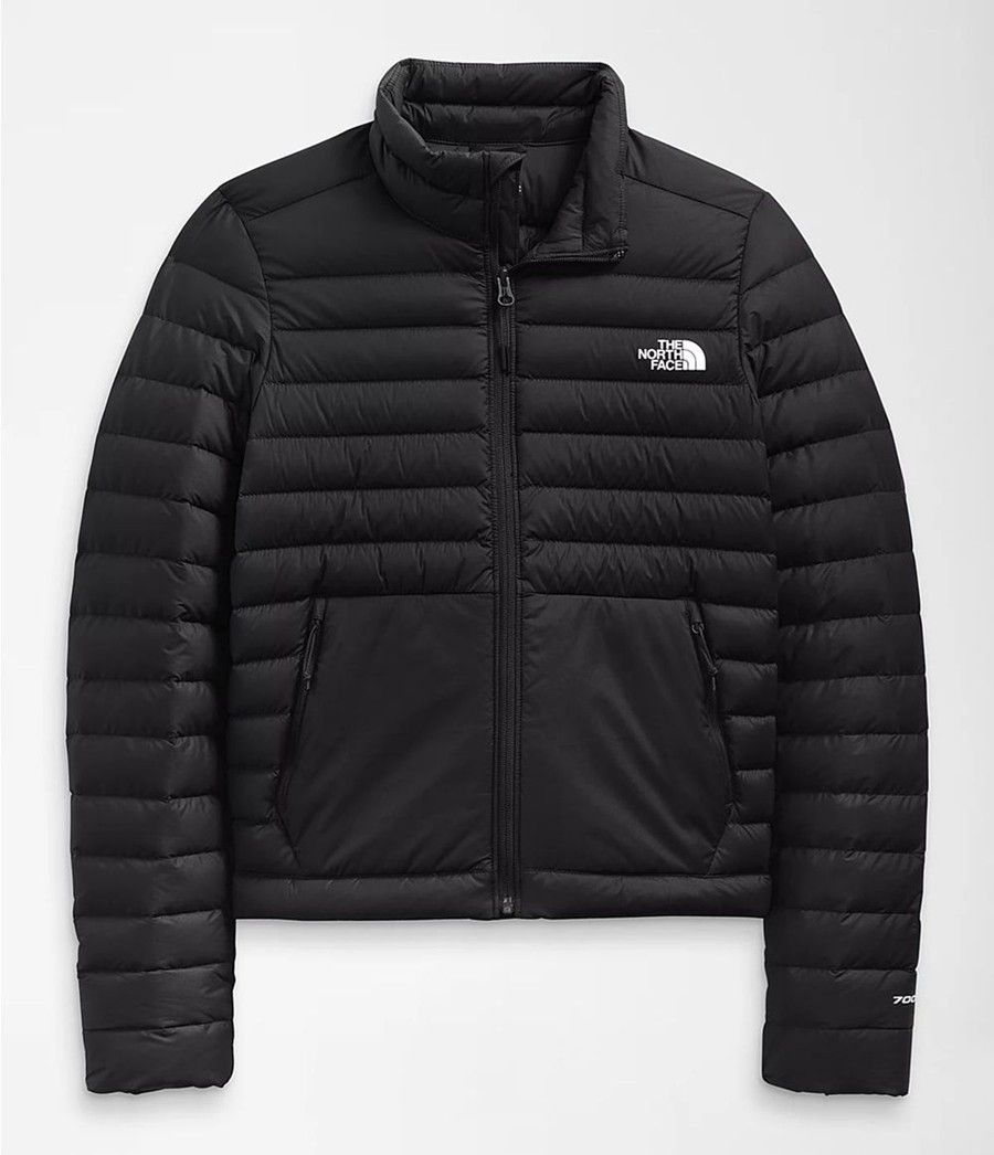 Dámské Péřové Bundy The North Face Stretch Seasonal Černé | NEXGDAH-48