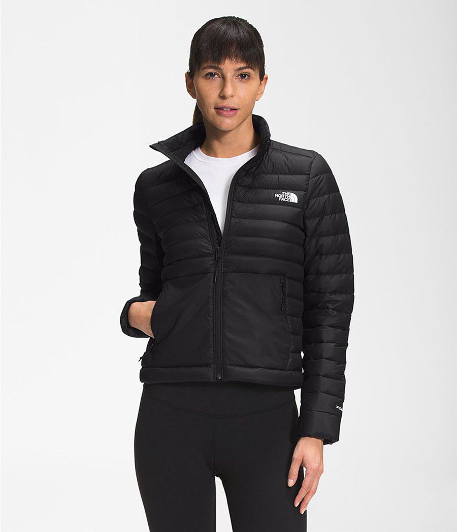 Dámské Péřové Bundy The North Face Stretch Seasonal Černé | NEXGDAH-48