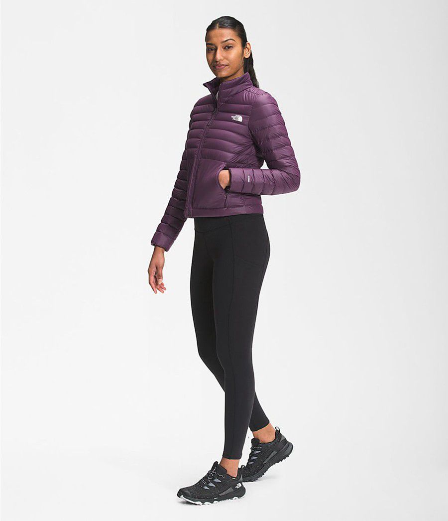 Dámské Péřové Bundy The North Face Stretch Seasonal Fialové | UOIKMGQ-25