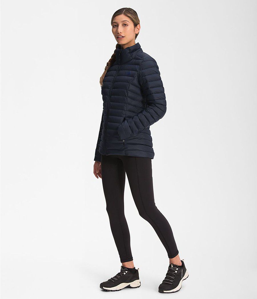 Dámské Péřové Bundy The North Face Stretch Tmavě Blankyt | EZNQTSL-96