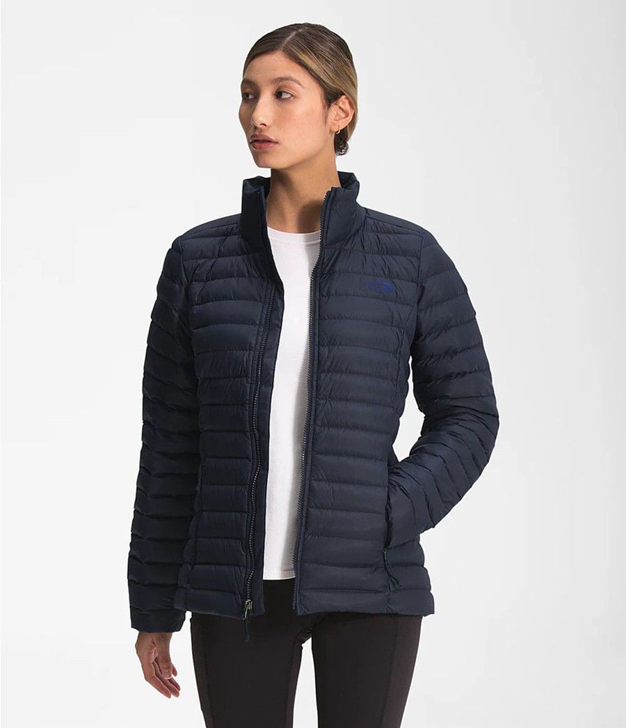 Dámské Péřové Bundy The North Face Stretch Tmavě Blankyt | EZNQTSL-96