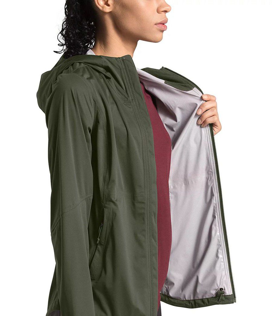Dámské Rainwear The North Face Allproof Stretch Olivy Zelené | WMKFPXR-25