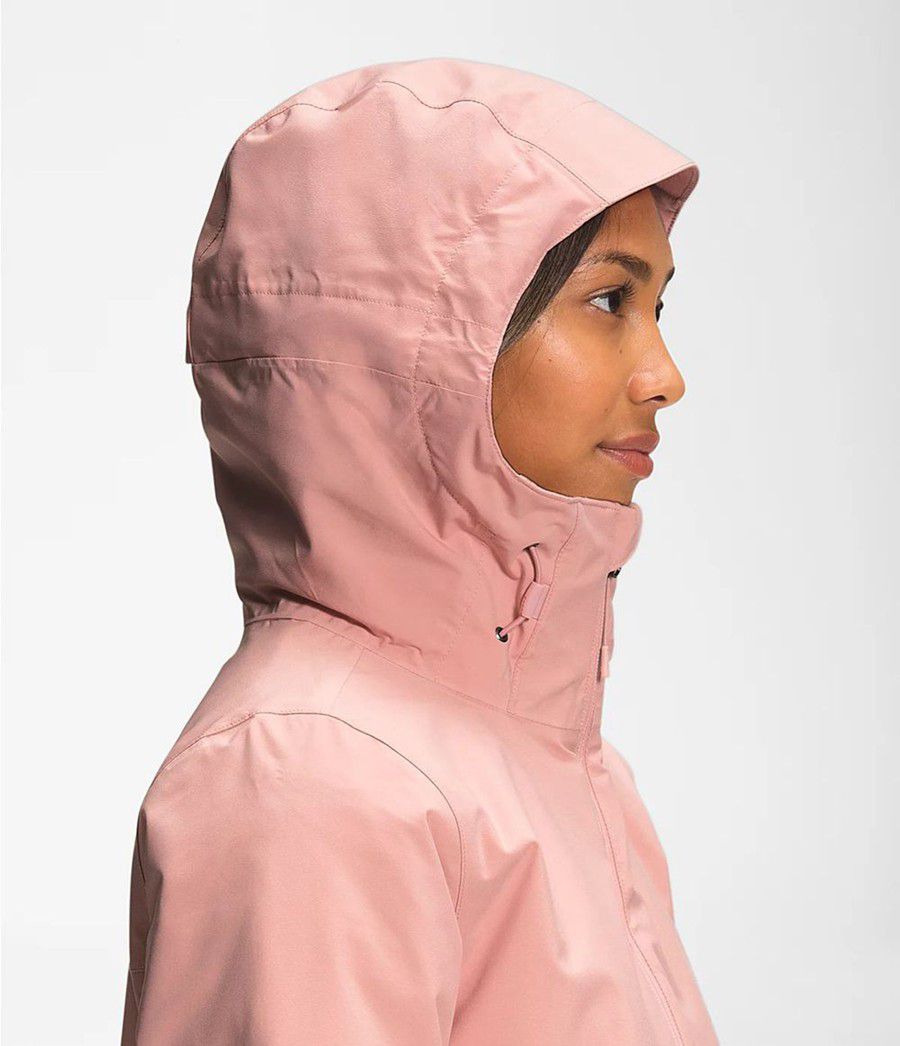 Dámské Rainwear The North Face Carto Triclimate® Růžové | POTQFZX-46