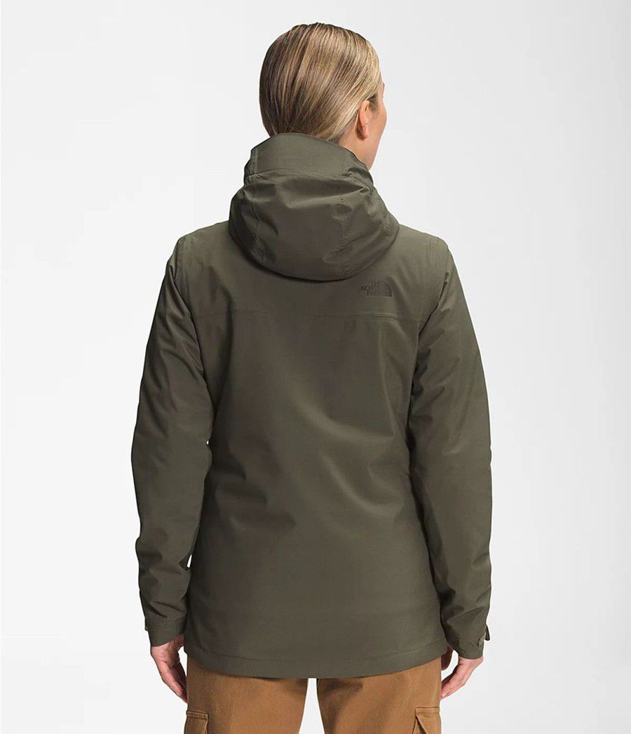 Dámské Rainwear The North Face Carto Triclimate® Olivy Zelené | NAYIDKQ-51