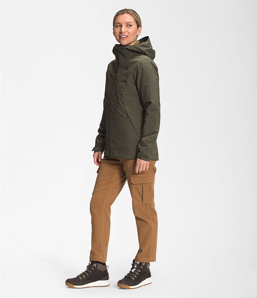 Dámské Rainwear The North Face Carto Triclimate® Olivy Zelené | NAYIDKQ-51