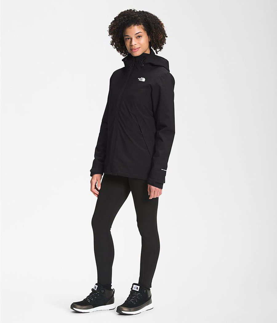 Dámské Rainwear The North Face Carto Triclimate® Černé | FKLUHXB-06