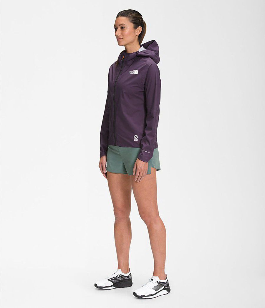 Dámské Rainwear The North Face Flight Lightriser Futurelight Tmavě Fialové | ZJQRBCK-38