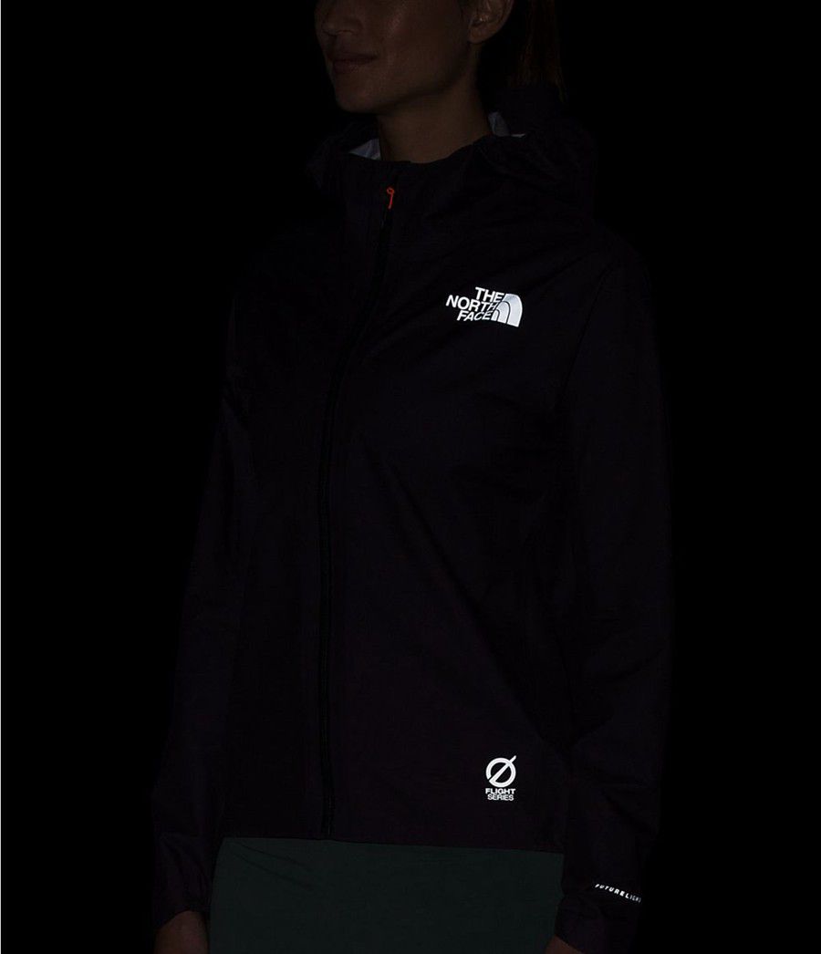 Dámské Rainwear The North Face Flight Lightriser Futurelight Tmavě Fialové | ZJQRBCK-38