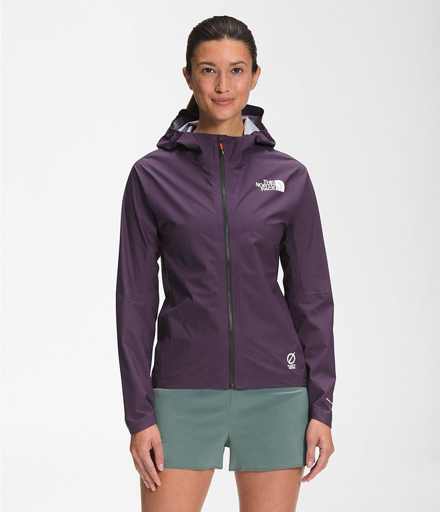 Dámské Rainwear The North Face Flight Lightriser Futurelight Tmavě Fialové | ZJQRBCK-38