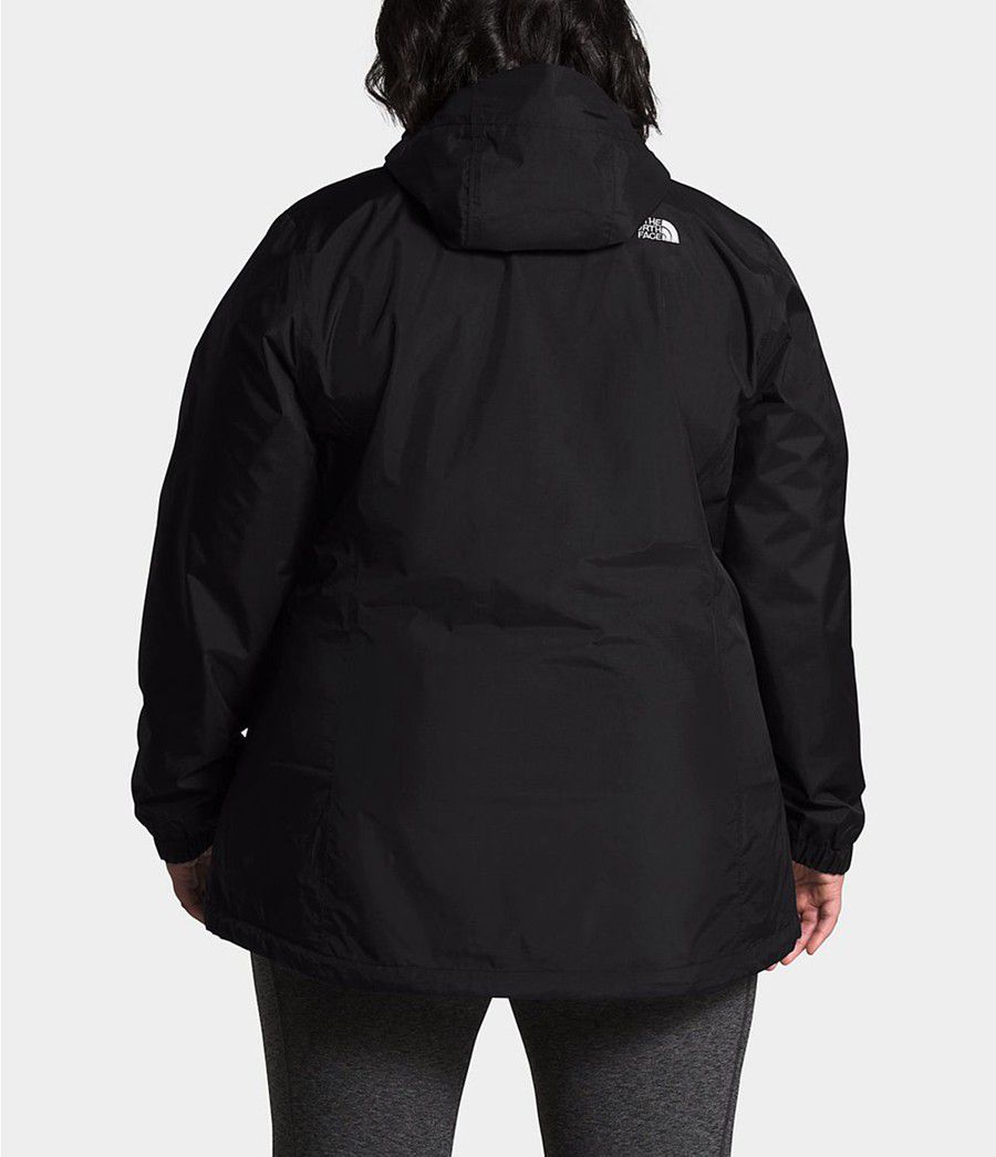 Dámské Rainwear The North Face Plus Resolve Černé | CRXQGMW-96