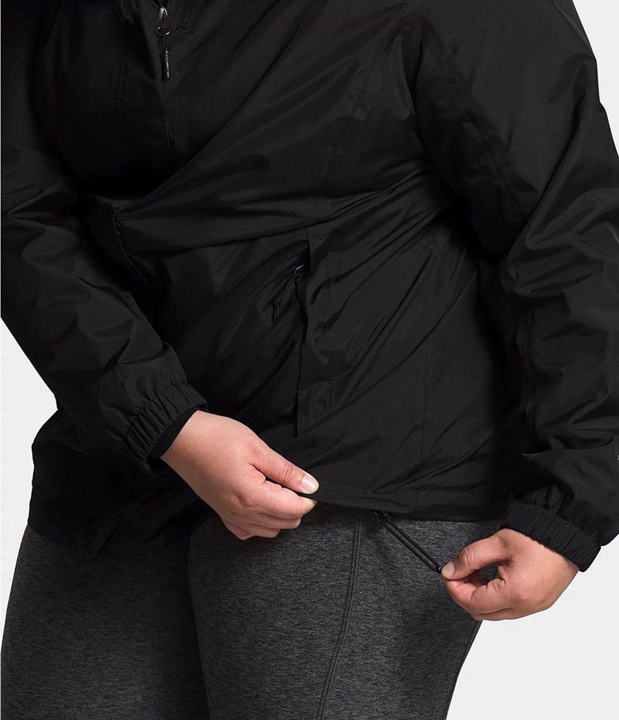 Dámské Rainwear The North Face Plus Resolve Černé | CRXQGMW-96