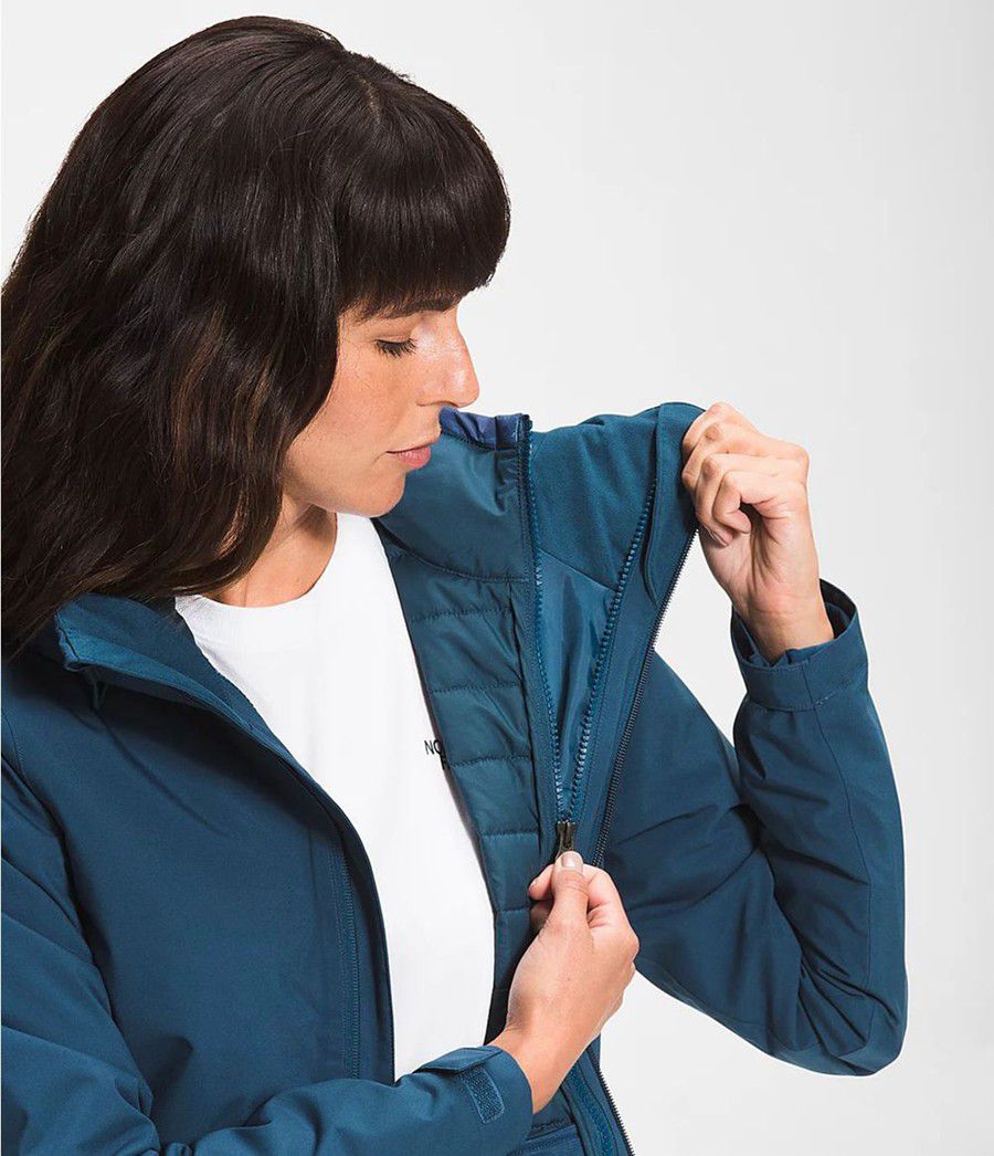 Dámské Rainwear The North Face Printed Carto Triclimate® Blankyt | TBOISCY-49