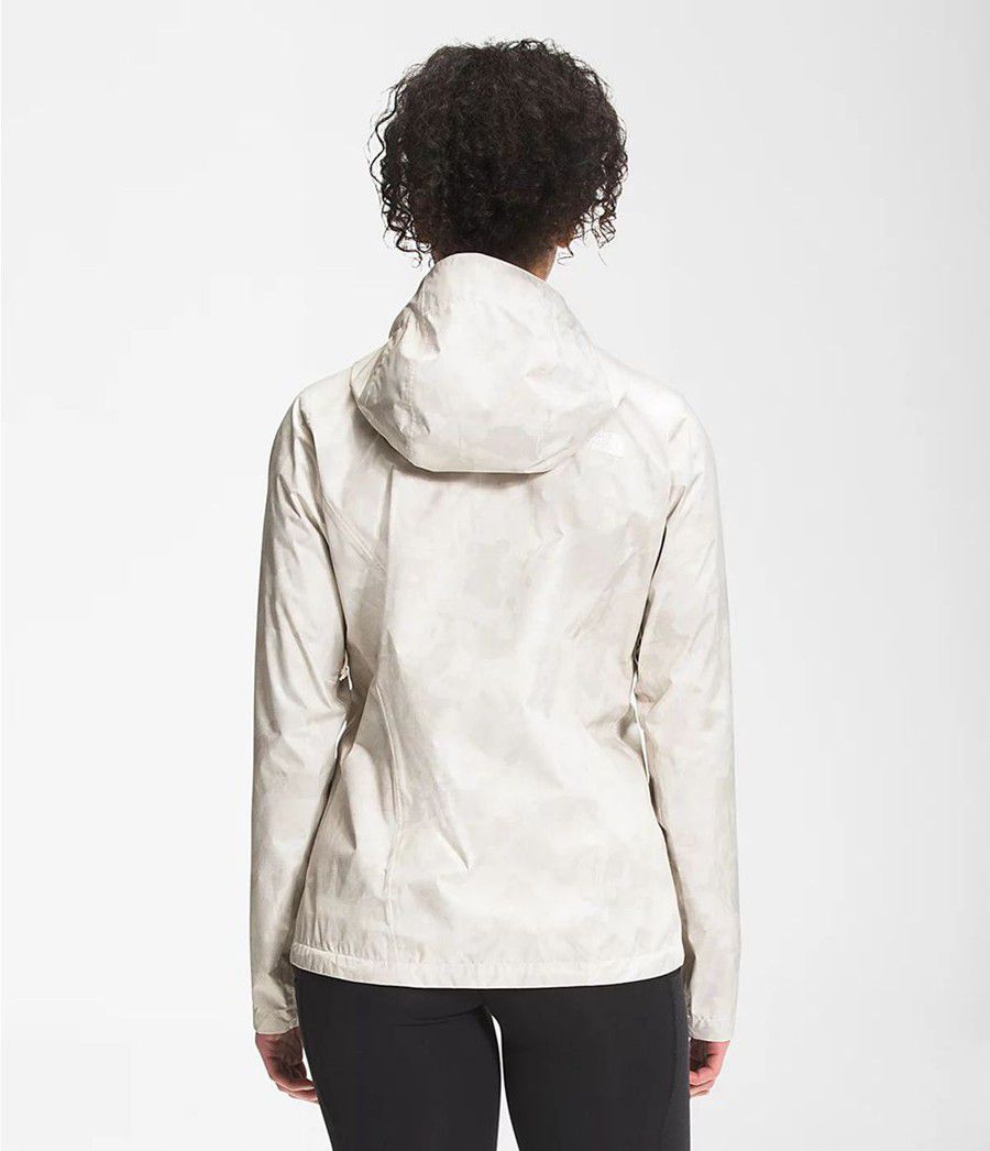 Dámské Rainwear The North Face Printed Venture 2 Bílé | QBPISJC-02