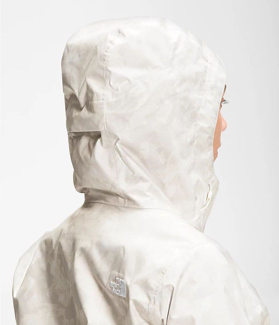 Dámské Rainwear The North Face Printed Venture 2 Bílé | QBPISJC-02