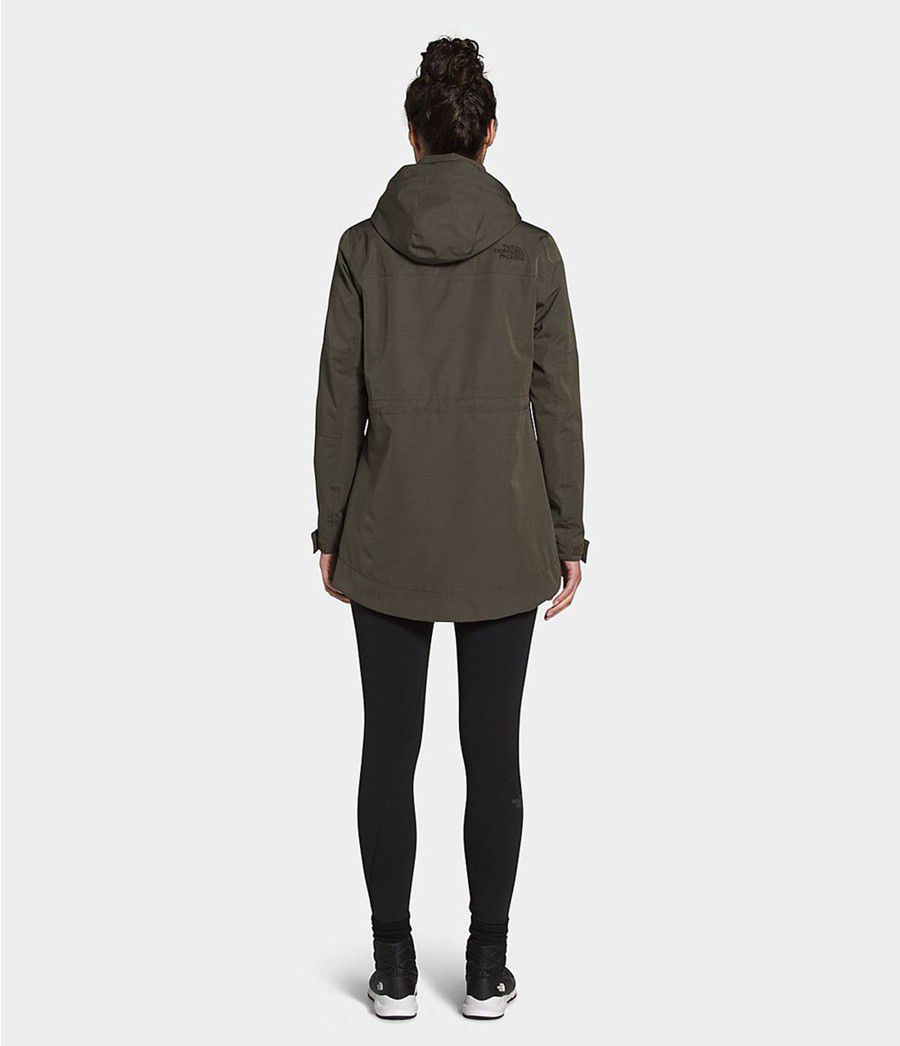 Dámské Rainwear The North Face Westoak City Trench Taupe | TCHFAUL-17