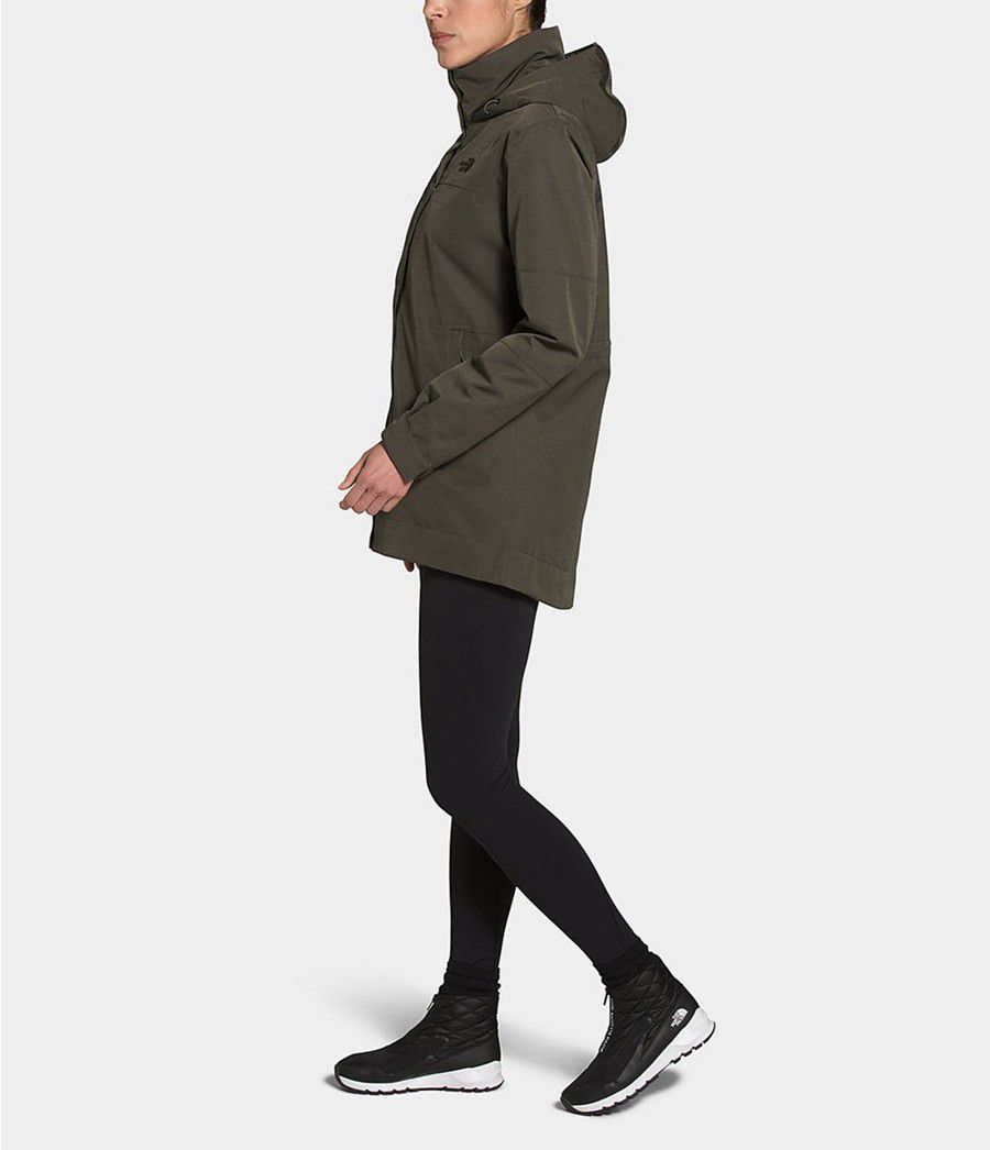 Dámské Rainwear The North Face Westoak City Trench Taupe | TCHFAUL-17