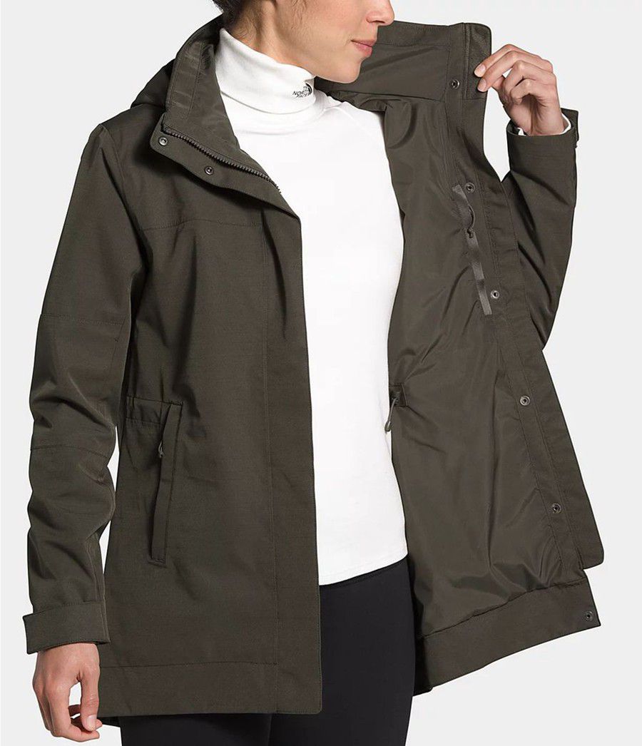 Dámské Rainwear The North Face Westoak City Trench Taupe | TCHFAUL-17