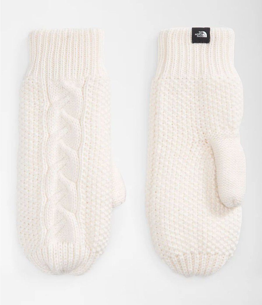 Dámské Rukavice The North Face Cable Minna Mitt Bílé | FZWRCSK-16
