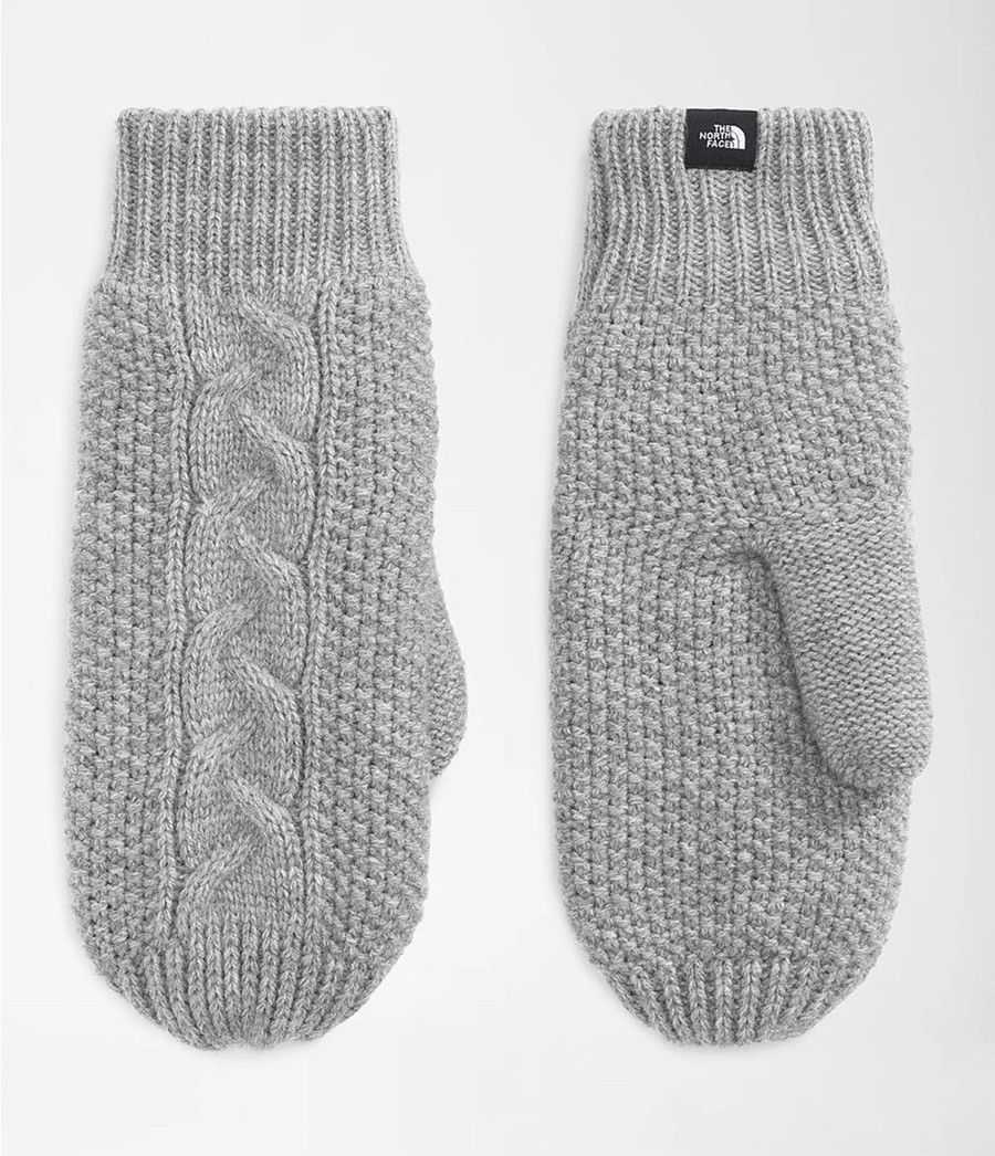 Dámské Rukavice The North Face Cable Minna Mitt Světle Šedé | SGORAPZ-67