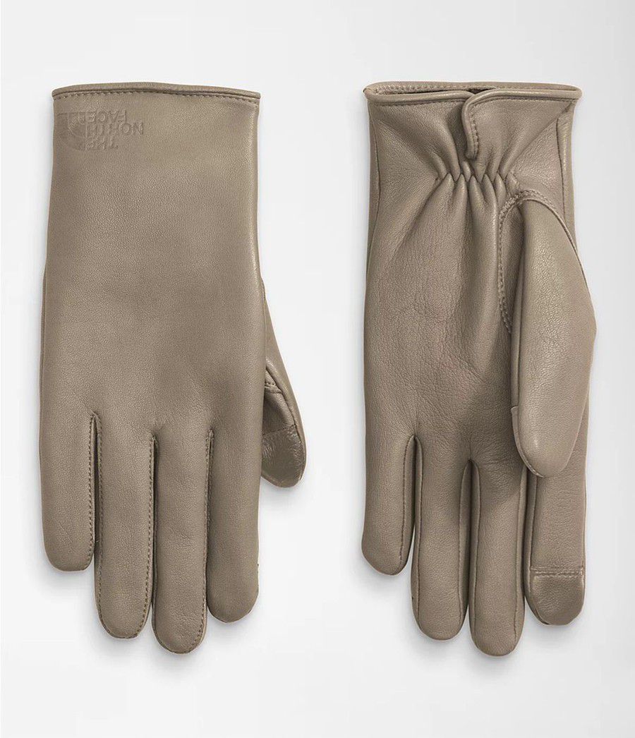 Dámské Rukavice The North Face City Leather Béžový | QWEBIGZ-35