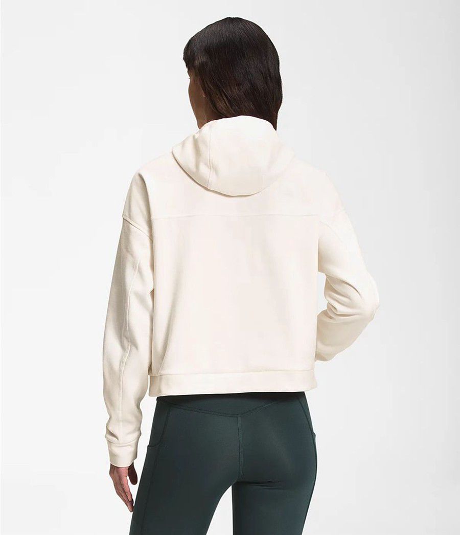 Dámské Softshellová Bunda The North Face Canyonlands Pullover Crop Bílé | BEZCHXR-68