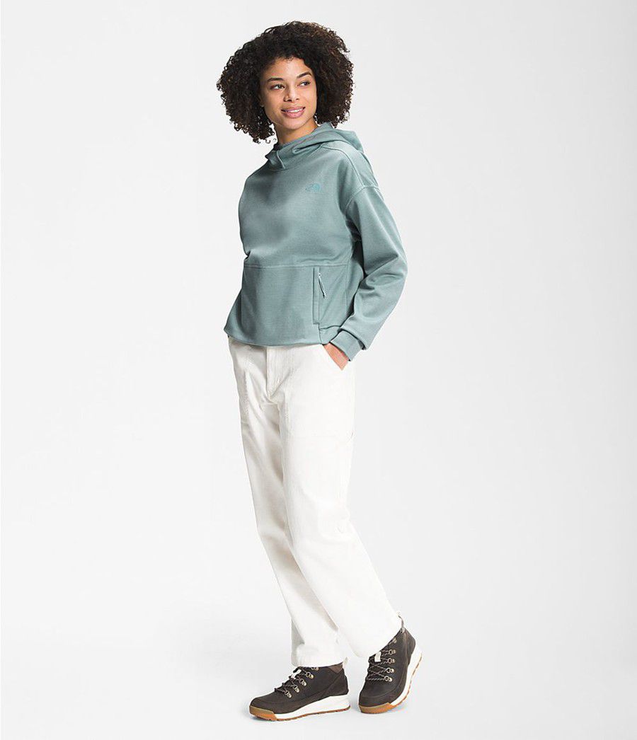 Dámské Softshellová Bunda The North Face Canyonlands Pullover Crop Blankyt | GDONCQX-45