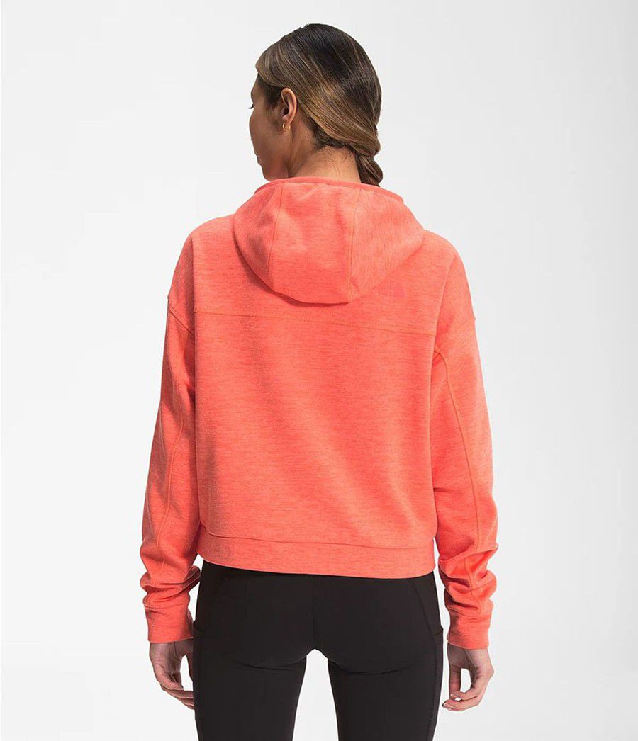 Dámské Softshellová Bunda The North Face Canyonlands Pullover Crop Oranžové | CZUEVBG-46