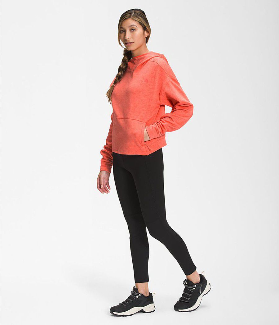 Dámské Softshellová Bunda The North Face Canyonlands Pullover Crop Oranžové | CZUEVBG-46