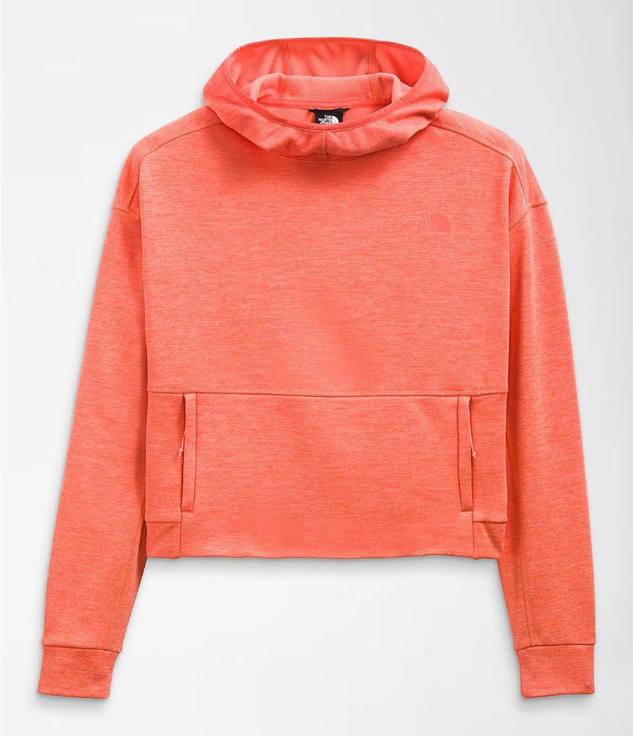 Dámské Softshellová Bunda The North Face Canyonlands Pullover Crop Oranžové | CZUEVBG-46