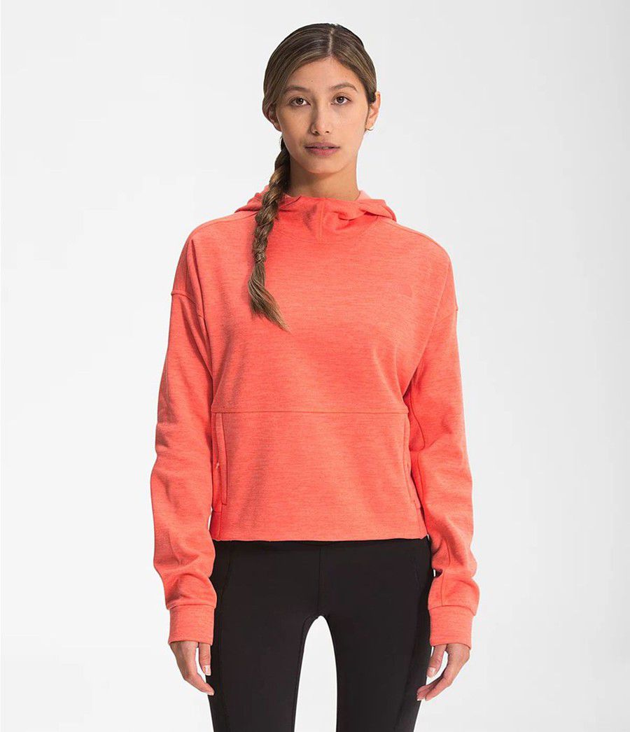 Dámské Softshellová Bunda The North Face Canyonlands Pullover Crop Oranžové | CZUEVBG-46