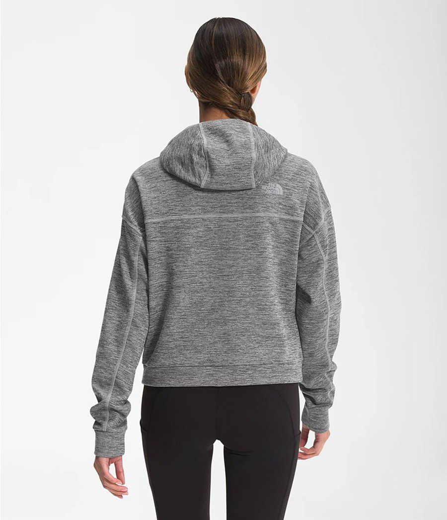 Dámské Softshellová Bunda The North Face Canyonlands Pullover Crop Šedé | OUXGDHV-69