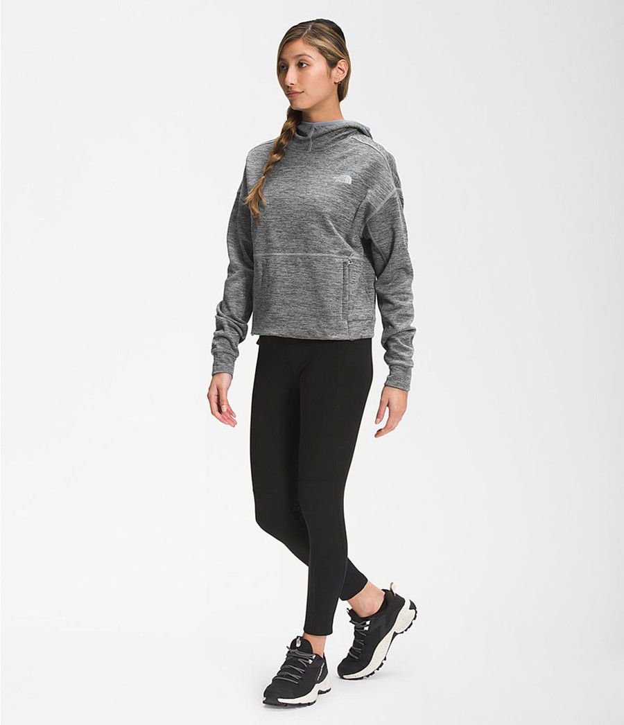 Dámské Softshellová Bunda The North Face Canyonlands Pullover Crop Šedé | OUXGDHV-69