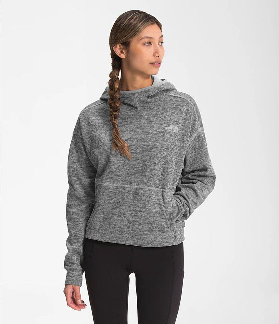 Dámské Softshellová Bunda The North Face Canyonlands Pullover Crop Šedé | OUXGDHV-69