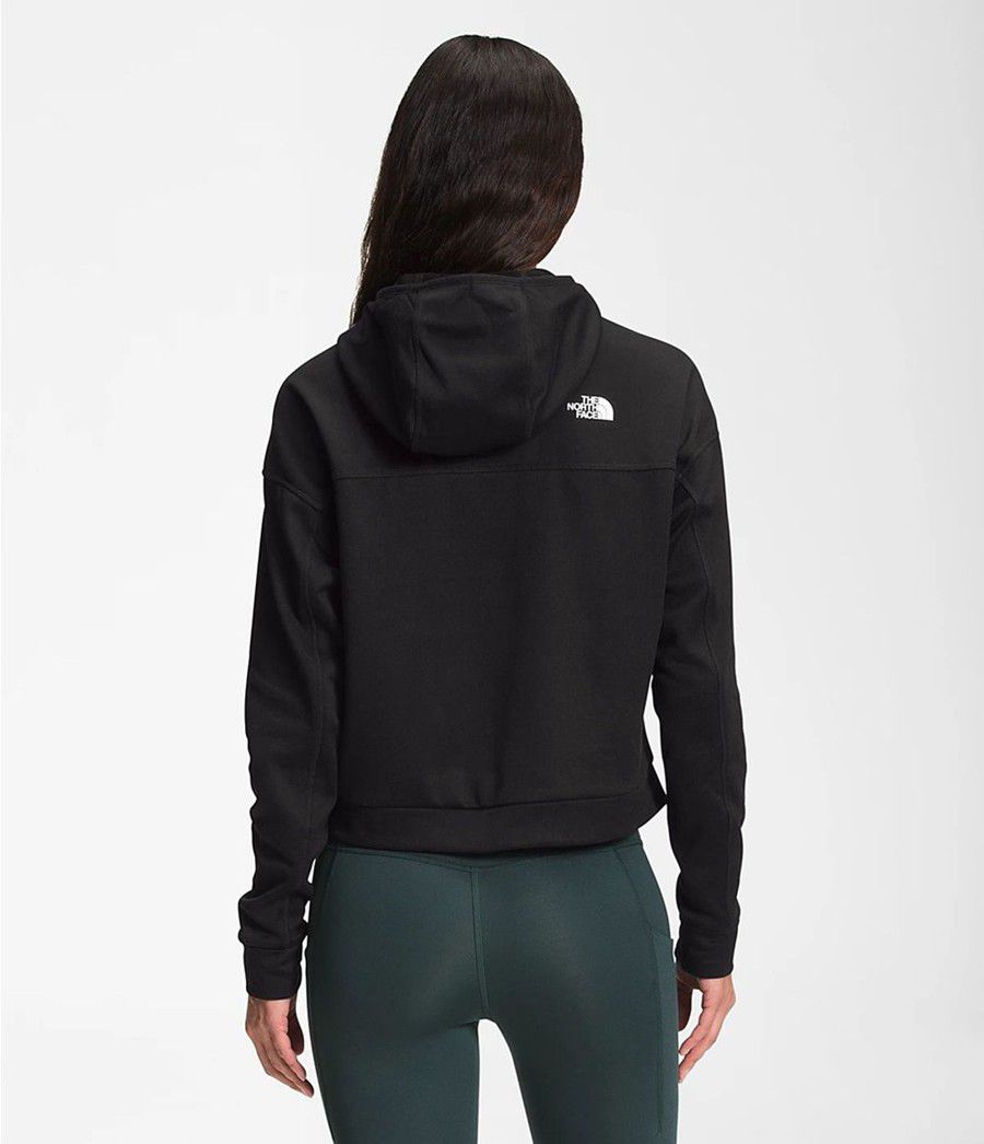 Dámské Softshellová Bunda The North Face Canyonlands Pullover Crop Černé | HNMZXRJ-24