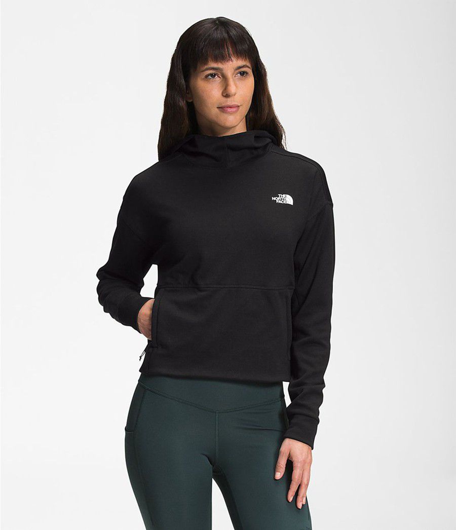 Dámské Softshellová Bunda The North Face Canyonlands Pullover Crop Černé | HNMZXRJ-24