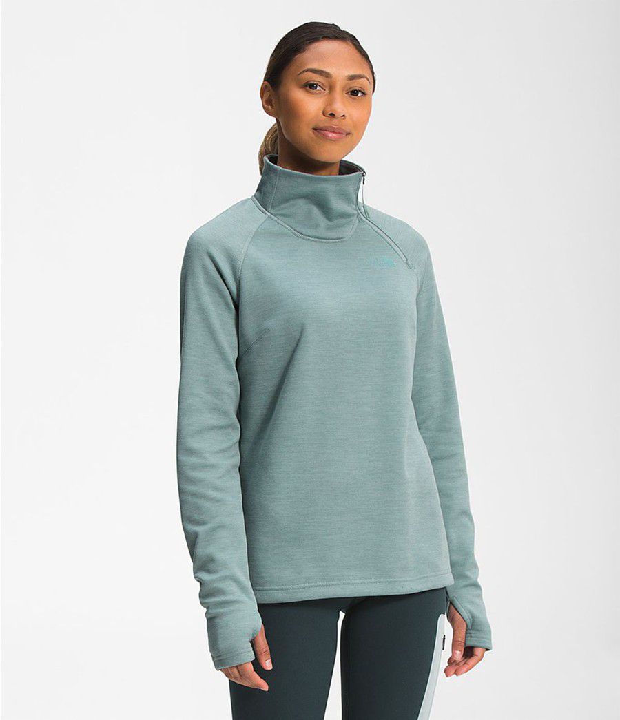 Dámské Softshellová Bunda The North Face Canyonlands ¼ Zip Blankyt | VIOEGYX-79