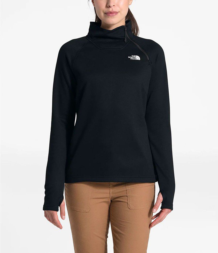 Dámské Softshellová Bunda The North Face Canyonlands ¼ Zip Černé | MVQCTBA-24