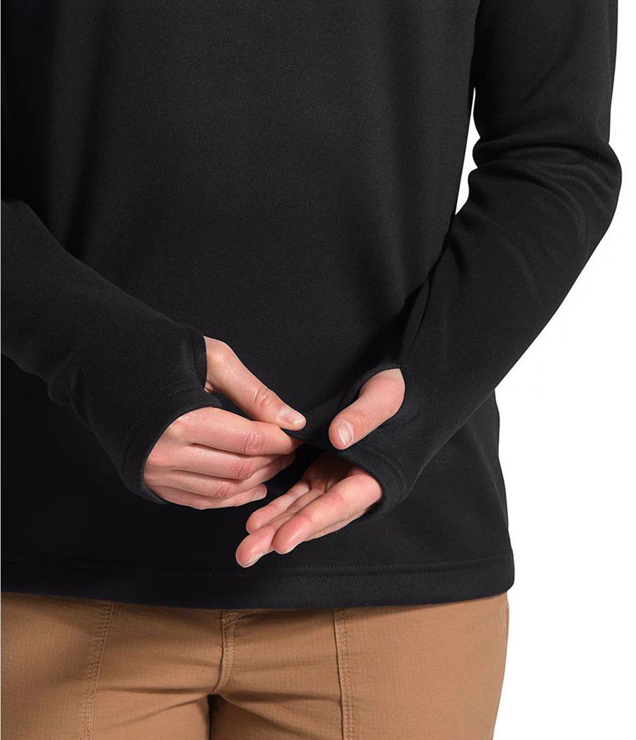 Dámské Softshellová Bunda The North Face Canyonlands ¼ Zip Černé | MVQCTBA-24